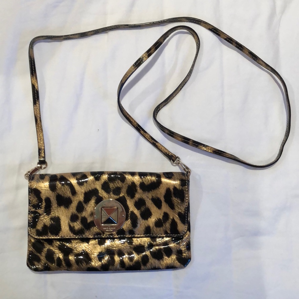 Kate Spade leopard leather handbag